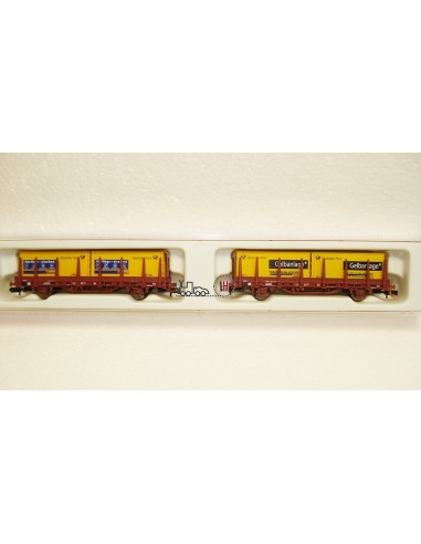 HOBBYTRAIN DOS VAGONES CONTAINERS DB EP V