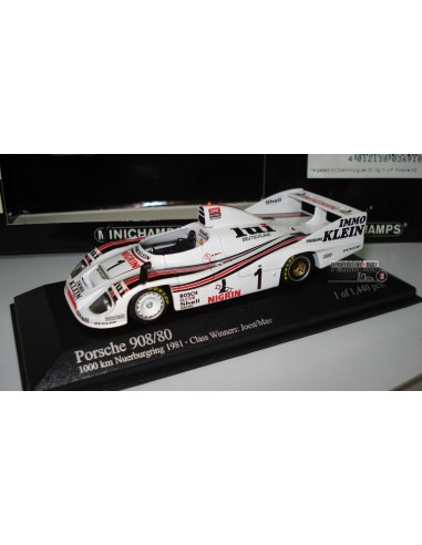 MINICHAMPS PORSCHE 908/80 1000 Km NURBÜRGRING 1981