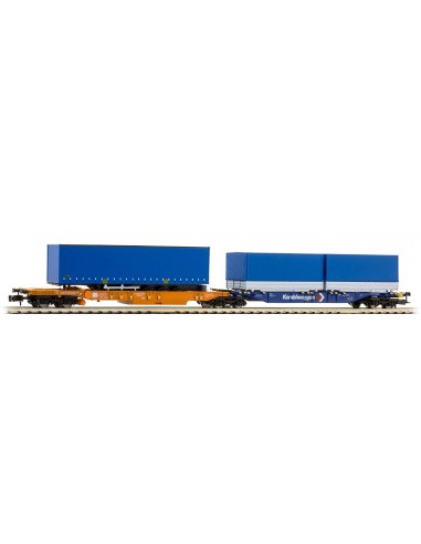 HOBBYTRAIN  2 VAGONES PORTA-CONTENEDORES "LKW WALTER"