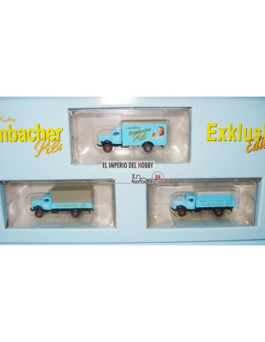 LEMKE SET 3 CAMIONES MERCEDES "KROMBACHER" EDICION EXCLUSIVA