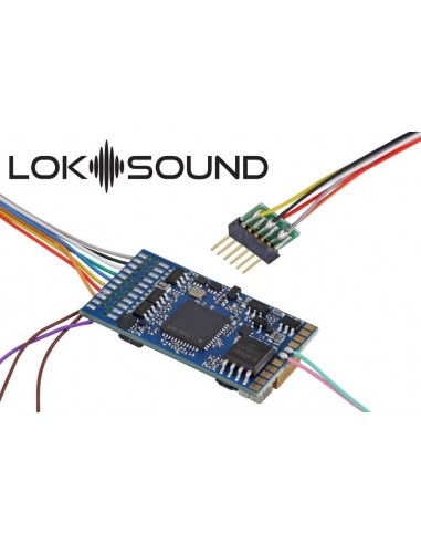 ESU LOKSOUND DECODER 5 DCC/MM/SX/M4 "BLANK DECODER", 6 PIN NEM651, RETAIL