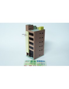 KATO SERIE METRO EDIFICIO DE OFICINAS DE 6 PISOS, MARRÓN
