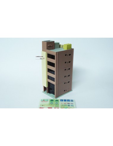 KATO SERIE METRO 6 FLOOR OFFICE BUILDING, BROWN