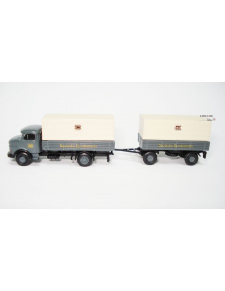 LEMKE TRUCK WITH TRAILER MERCEDES MB L322 HÄNGERZUG "DEUTSCHE BAHN"