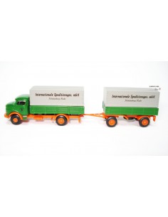 LEMKE LKW MIT MERCEDES-ANHÄNGER MB L322 HÄNGERZUG "INTERSPE"
