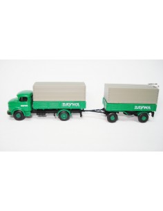 LEMKE TRUCK WITH TRAILER MERCEDES MB L322 HÄNGERZUG "BAYWA"