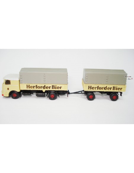 LEMKE LKW MIT BÜSSING ANHÄNGER 11-16 HERFORDER HÄNGERZUG
