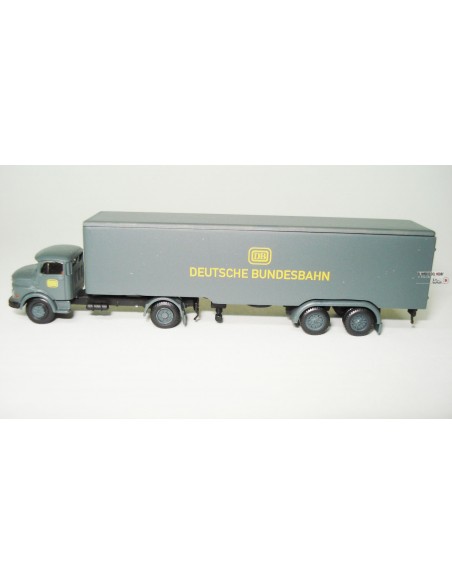 LEMKE LKW-ANHÄNGER MERCEDES MB L322 SATTELZUG DEUTSCHE BUNDESBAHN