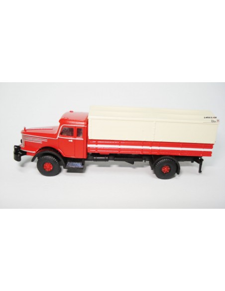 LEMKE CAMIÓN KRUPP TITAN PRITSCHE PLANE ROT-SCHWARZ