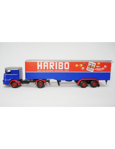 LEMKE LKW-ANHÄNGER BÜSSING COMMODORE SATTELZUG "HARIBO"