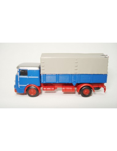 LEMKE TRUCK BÜSSING LU 11-16 PRITSCHE-PLANE BLAU-ROT