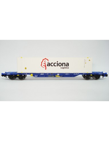 ARNOLD CONTINENTAL RAIL, Sgnss PLATFORM, WITH "ACCIONA" CONTAINER, BLUE DECORATION