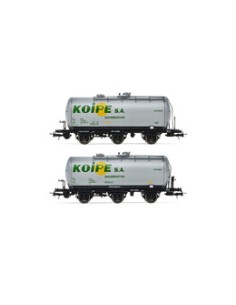 ELECTROTREN RENFE, SET OF 2 3-AXLE TANK WAGONS "KOYPE"
