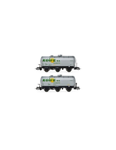 ELECTROTREN RENFE, SET OF 2 3-AXLE TANK WAGONS "KOYPE"