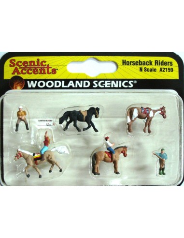 WOODLAND SCENICS JINETES A CABALLO