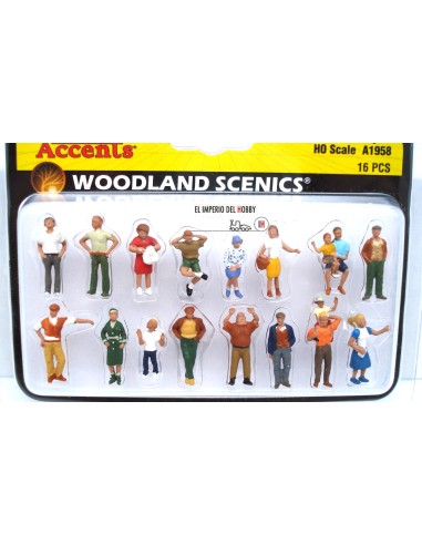 WOODLAND SCENICS 16 PEOPLE