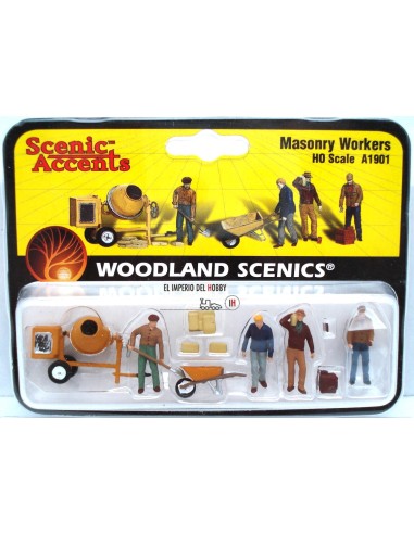 WOODLAND SCENICS MASONRY WORKERS