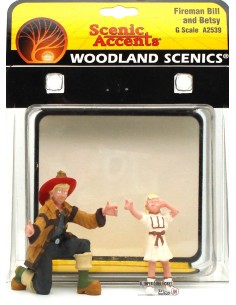 WOODLAND SCENICS FIREMAN BILL AND BETSY