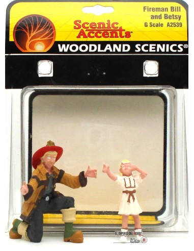 WOODLAND SCENICS FIREMAN BILL AND BETSY