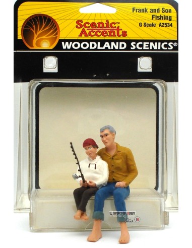 WOODLAND SCENICS FRANK E HIJO PESCANDO