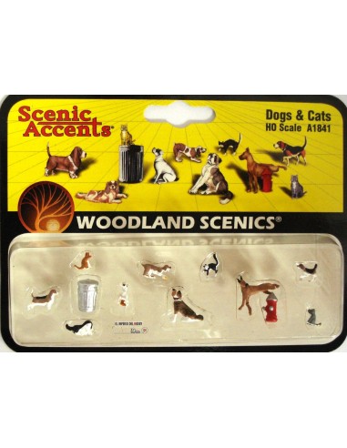 WOODLAND SCENICS HUNDE & KATZEN