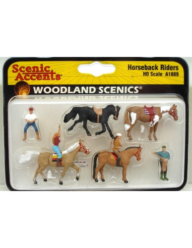 WOODLAND SCENICS HORSEBACK RIDERS