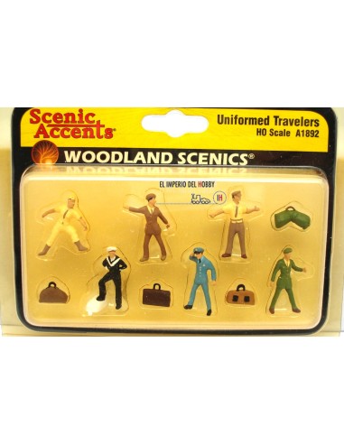 WOODLAND SCENICS UNIFORMED TRAVELERS