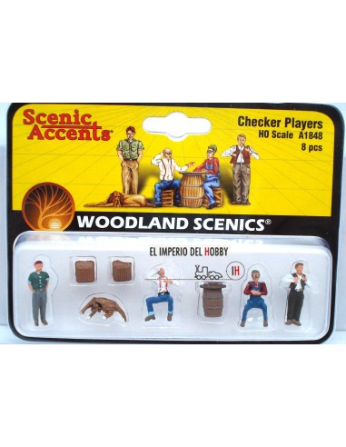 WOODLAND SCENICS JUGADORES CHEQUEADORES