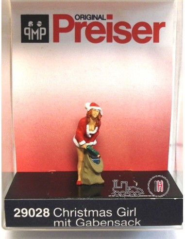 PREISER "WOMAN DRESSED AS A SANTA CLAUS" SCALE HO