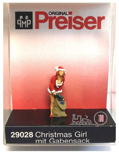 PREISER "WOMAN DRESSED AS A SANTA CLAUS" SCALE HO