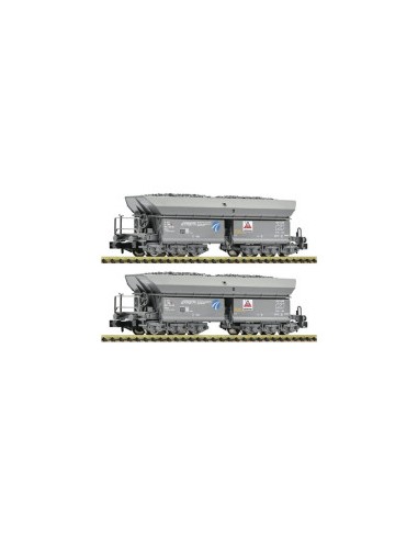 FLEISCHMANN SET OF 2 SELF-UNLOADING HOPPER CARS