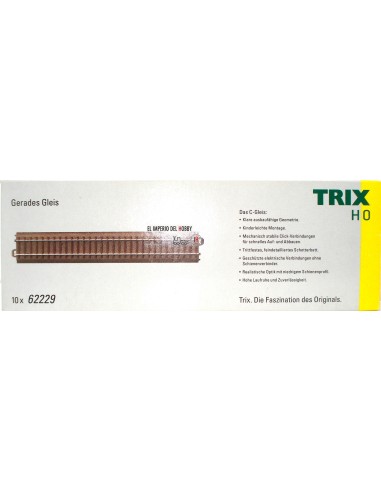 TRIX 10 STRAIGHT TRACKS 229'3 mm