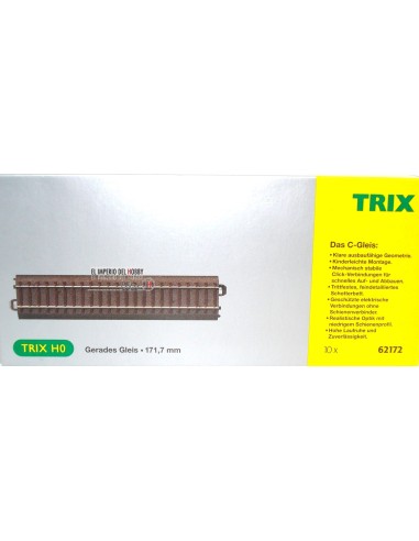 TRIX 10 STRAIGHT TRACKS 171'7 mm