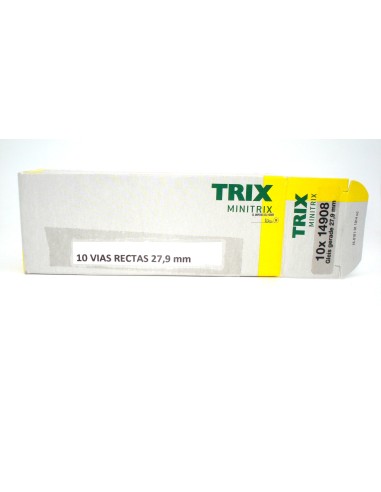 MINITRIX 10 STRAIGHT TRACKS 27.9 mm