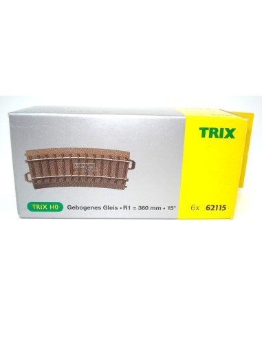 TRIX 6 CURVED TRACKS R1 15º