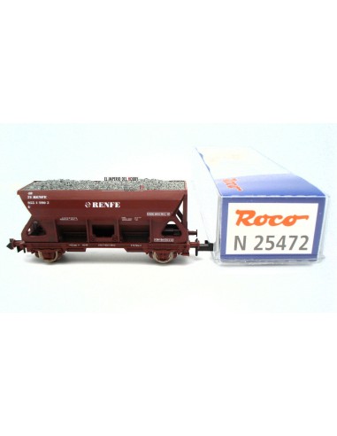 ROCO RENFE, HOPPER WAGON WITH GRAVEL LOAD