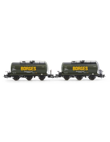 ELECTROTREN RENFE, SET OF 2 "BORGES" 3-AXLE TANK CARS