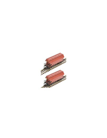 FLEISCHMANN BLS, SET AUS 2 GETREIDE-TRANSPORT-Silowagen