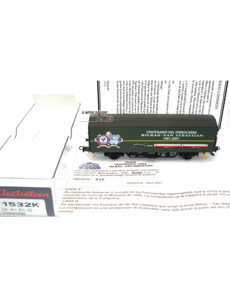ELECTROTREN JAHRHUNDERTJÄHRIGER WAGEN „BILBAO-SAN SEBASTIAN“ LINIE