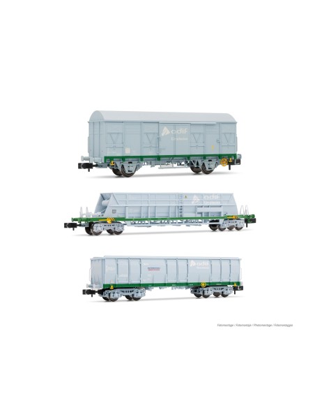 ARNOLD ADIF, SET OF 3 CARRIAGES "SCALE CONTRAST TRAIN"