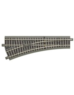 ROCO Left-hand manual turnout with ballast, Geoline