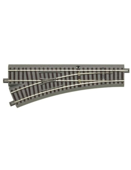 ROCO Left-hand manual turnout with ballast, Geoline