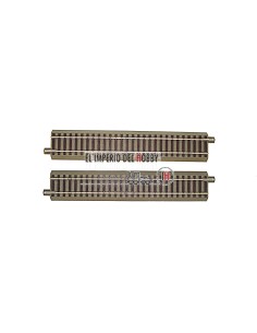 ROCO 2 STRAIGHT TRACKS G200 WITH BALLAST, GEOLINE