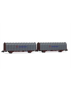 ARNOLD RENFE, SET OF 2 2-AXLE COVERED CARRIAGES, LIS TYPE...