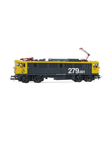 ELECTROTREN RENFE, LOCOMOTORA ELÉCTRICA 279, DECORACIÓN AMARILLO/GRIS