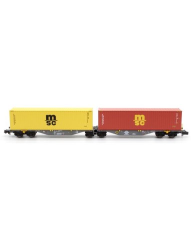 MFTRAIN ERMEWA SGGRSS 80'-GELENK-DOPPELCONTAINER-PLATTFORM