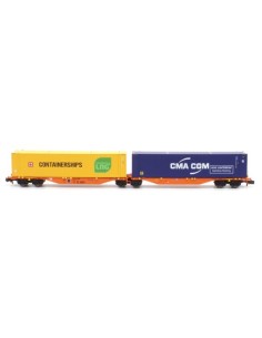 MFTRAIN DOUBLE ARTICULATED CONTAINER PLATFORM Sggmrss 90'...