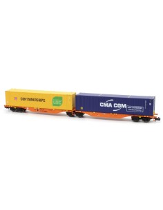 MFTRAIN DOUBLE ARTICULATED CONTAINER PLATFORM Sggmrss 90'... 2
