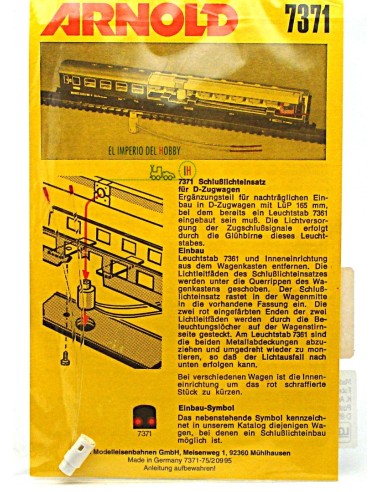 ARNOLD Schlusslicht-Pilot für Schnellzugwagen