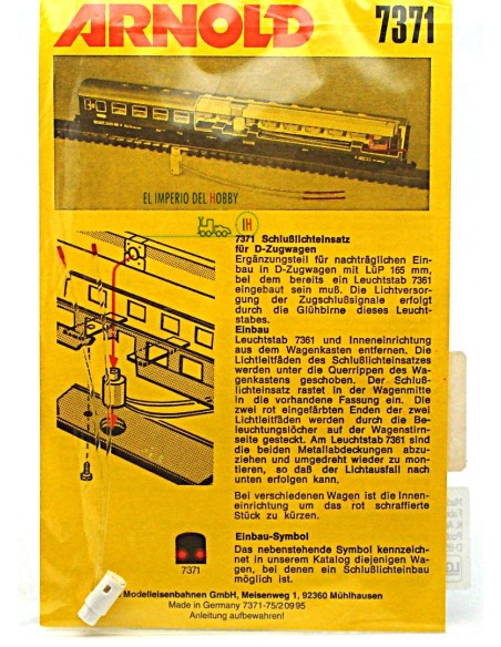ARNOLD Schlusslicht-Pilot für Schnellzugwagen